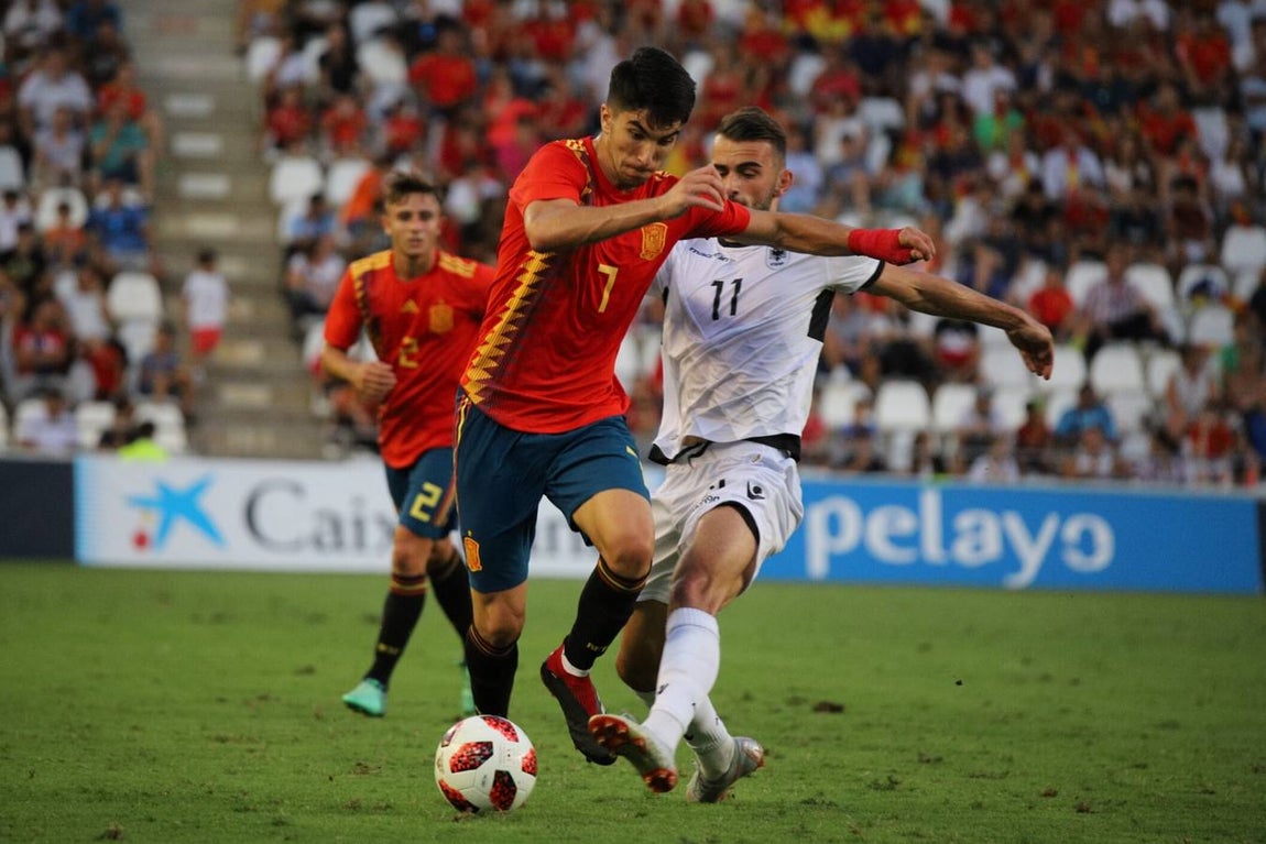 Selección de imágenes del España-Albania