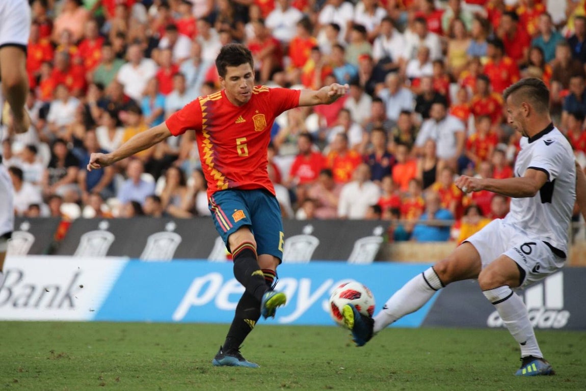 Selección de imágenes del España-Albania