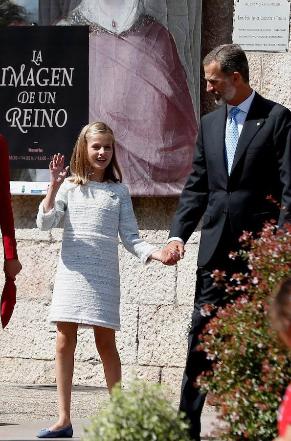 Todas las imágenes de la visita de la Princesa Leonor a Covadonga