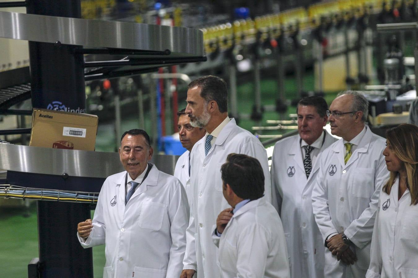 En imágenes, el Rey en la inauguración de la nueva fábrica de Ybarra en Sevilla