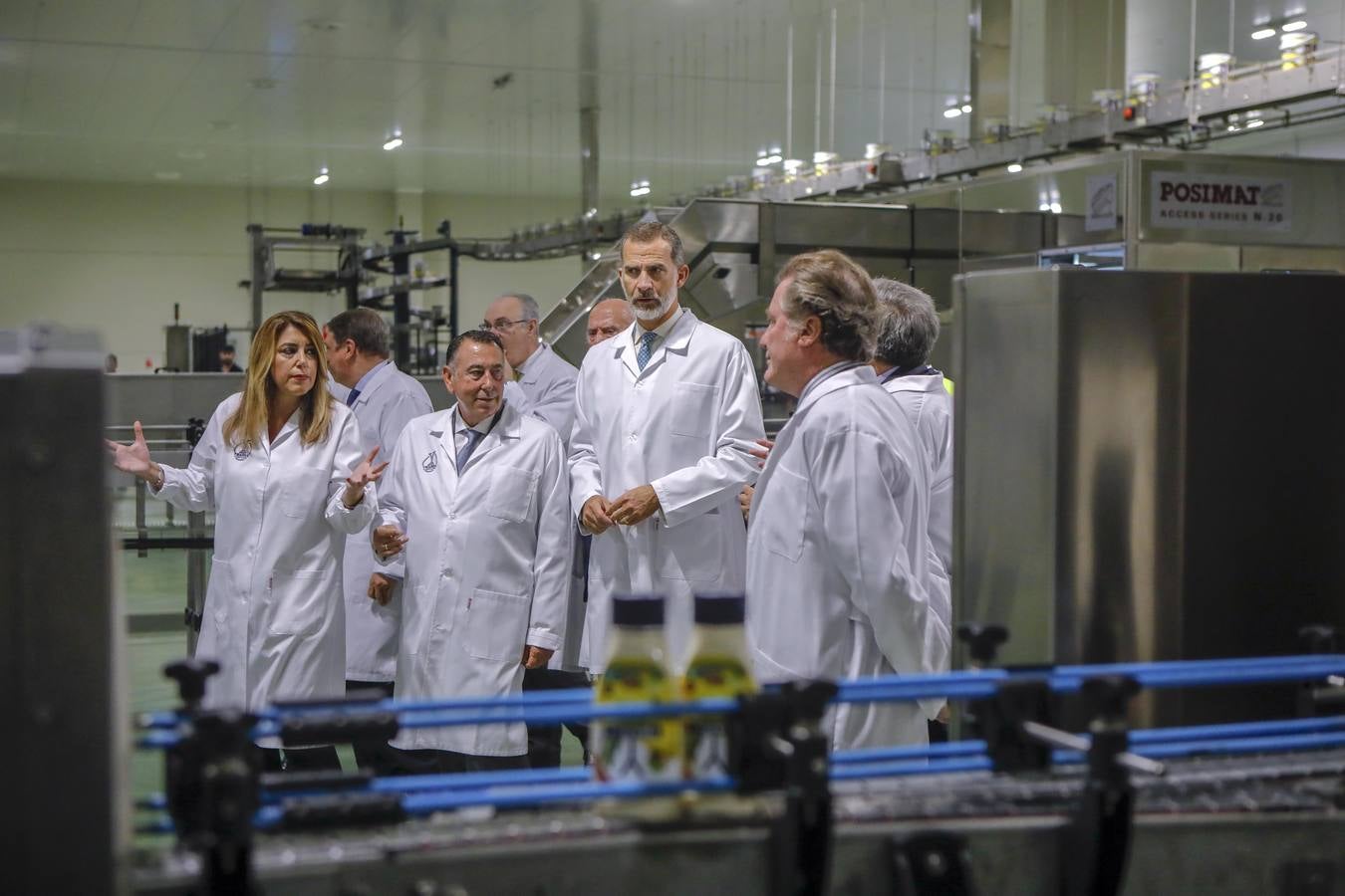 En imágenes, el Rey en la inauguración de la nueva fábrica de Ybarra en Sevilla