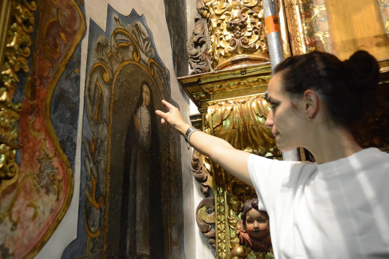 Las pinturas murales de la capilla del Calvario, completamente restauradas