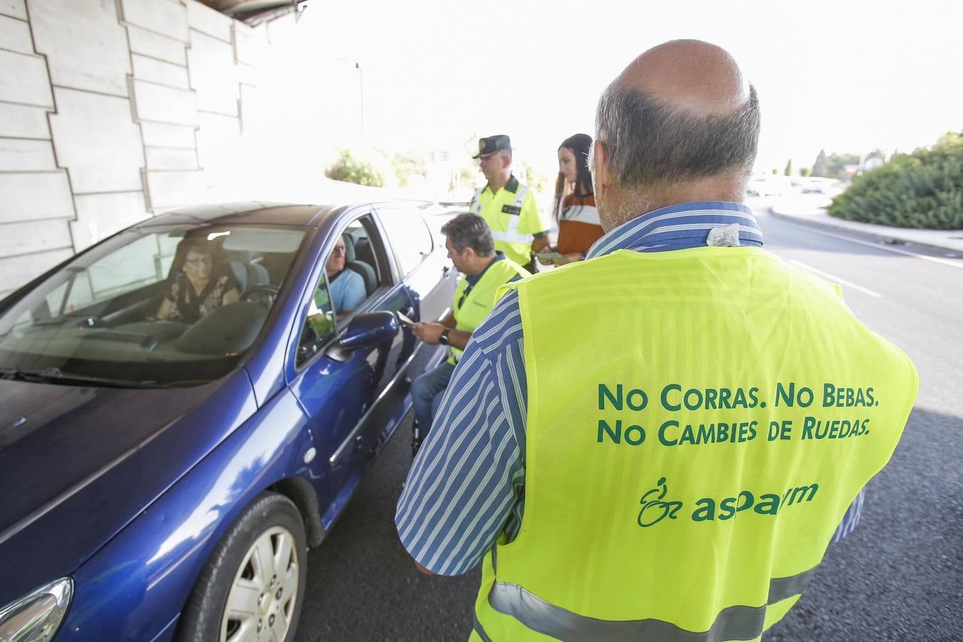 La campaña en Córdoba contra las distracciones al volante, en imágenes