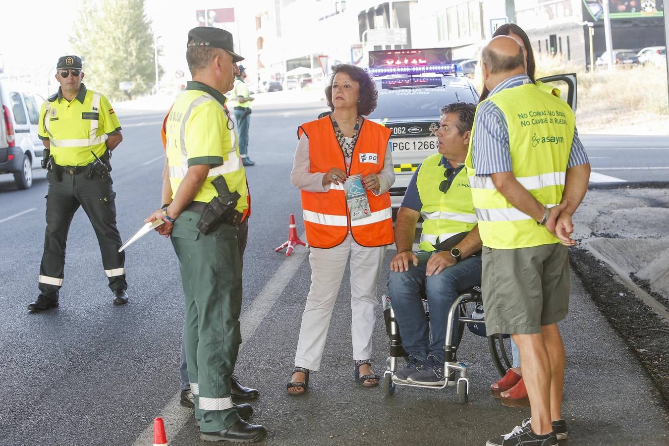 La campaña en Córdoba contra las distracciones al volante, en imágenes