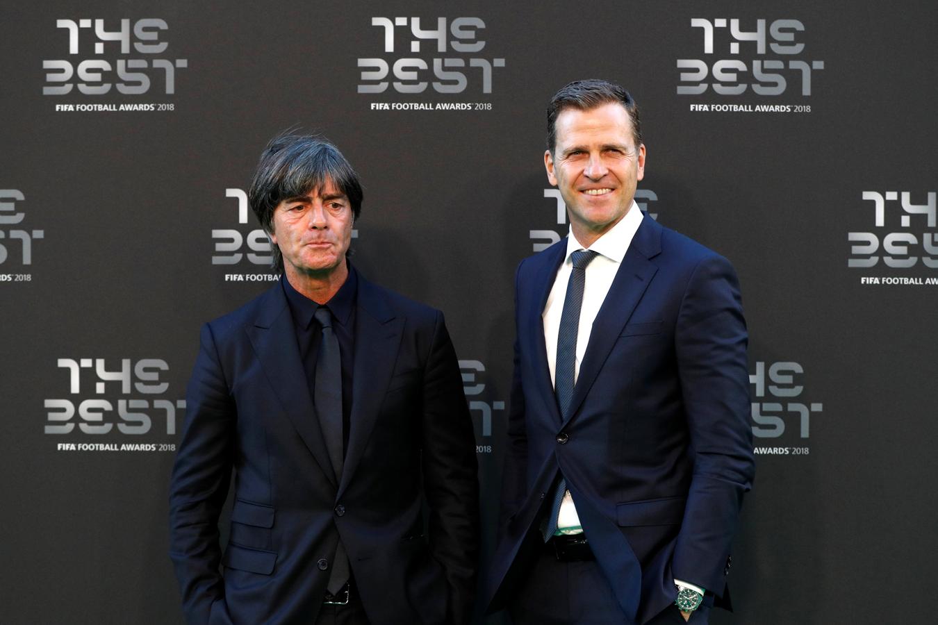 Joachim Low y Oliver Bierhoff. 