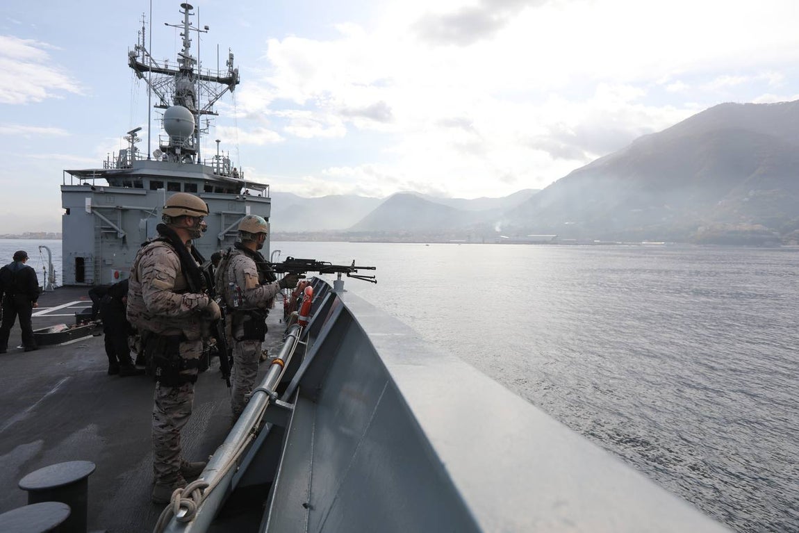 La fragata &#039;Numancia&#039; en la Operación Sophia