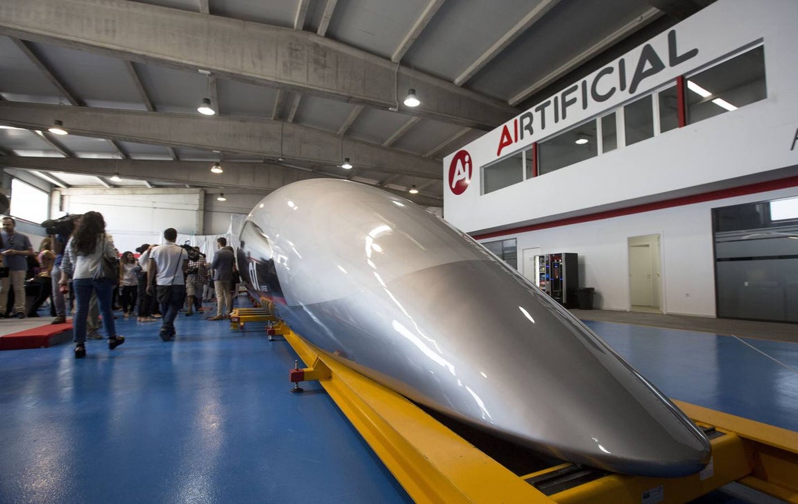 Las primeras imágenes del espectacular tren supersónico &#039;Hyperloop&#039;