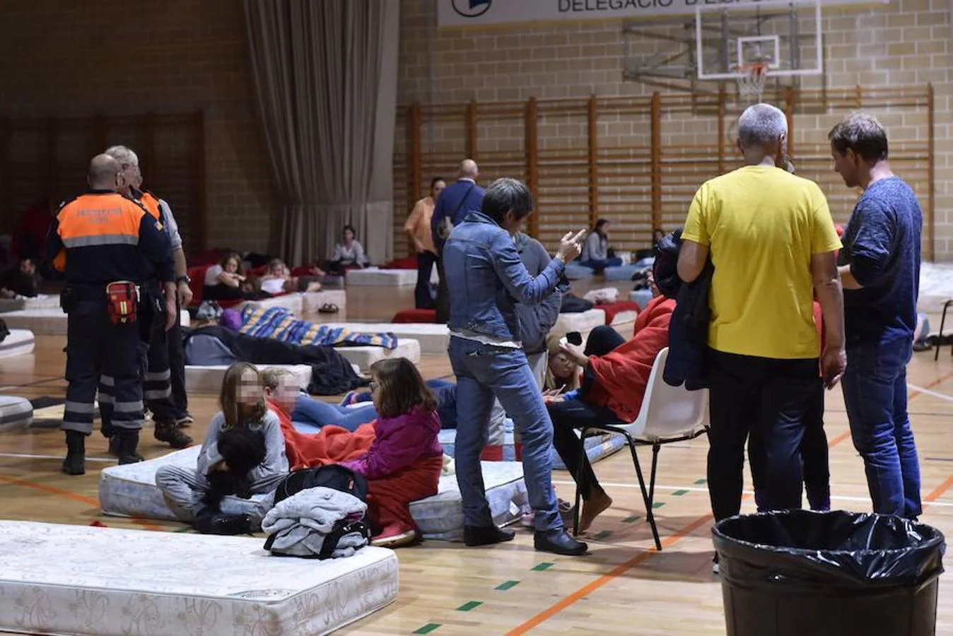 El Polideportivo Miguel Ángel Nadal, en la localidad mallorquina de Manacor, acoge a las personas afectadas. 