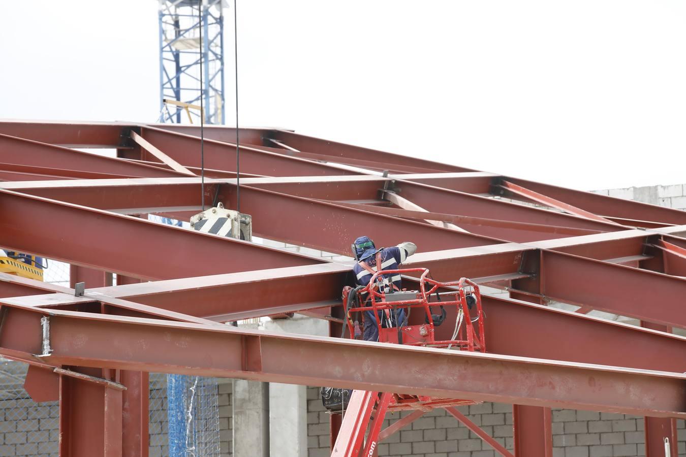 Así van las obras del centro comercial Palmas Altas en Sevilla