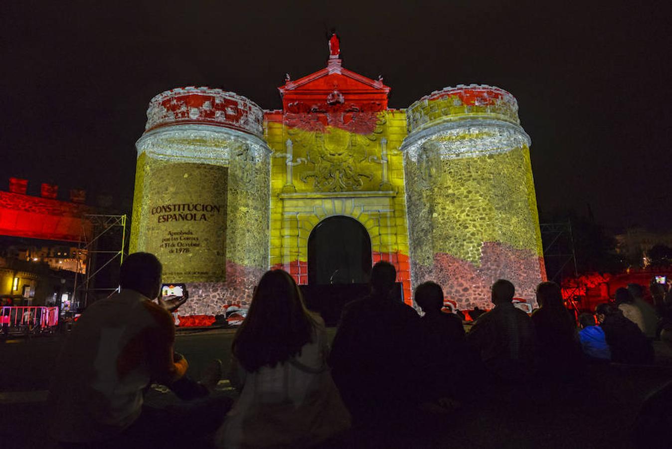 El «video mapping» de la Constitución llega a Toledo