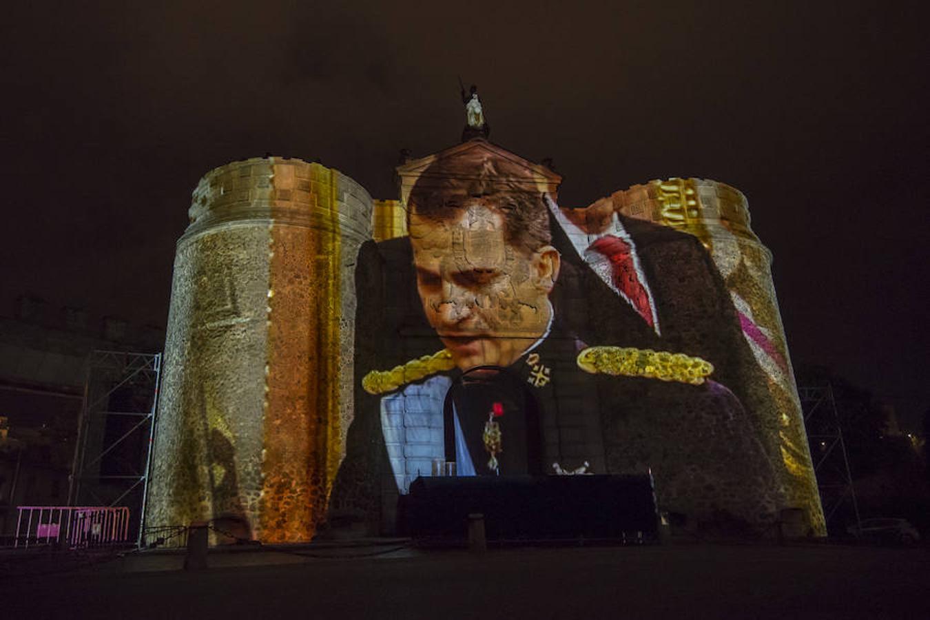 El «video mapping» de la Constitución llega a Toledo