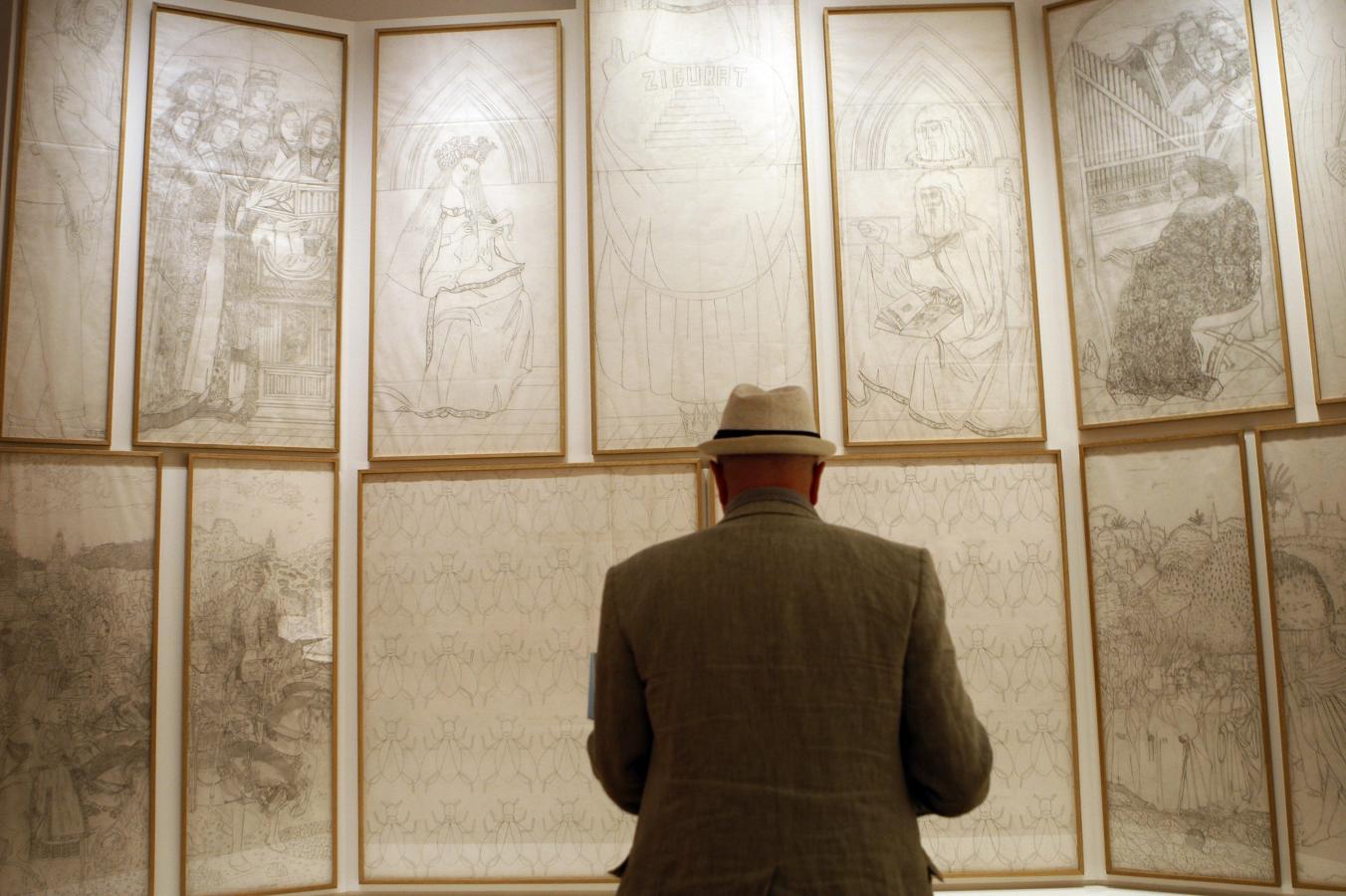 «El cordero místico». -En 2012, inauguraba una exposición en el Museo del Prado -uno de los pocos artistas vivos que lo conseguía-. Se trataba de una reinterpretación de «El cordero místico», de Jan van Eyck, encargo de Zugaza, entonces director de la pinacoteca.