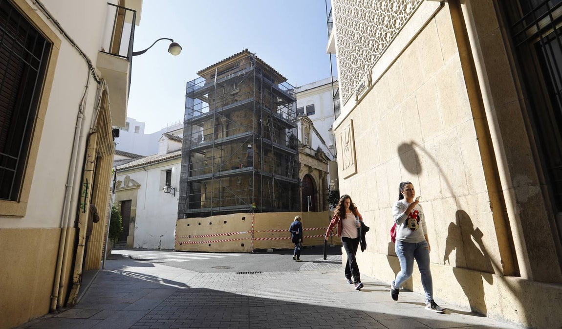 La restauración del alminar de San Juan de Córdoba, en imágenes