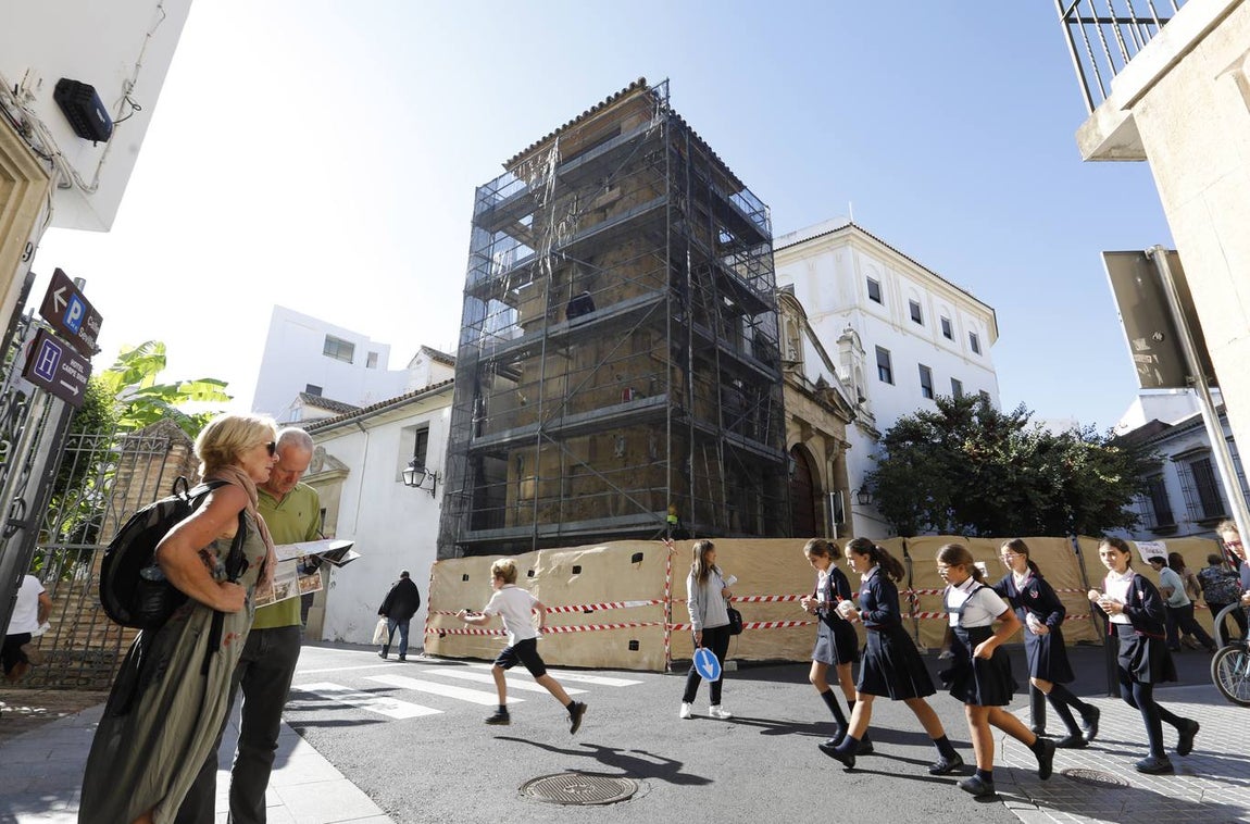 La restauración del alminar de San Juan de Córdoba, en imágenes