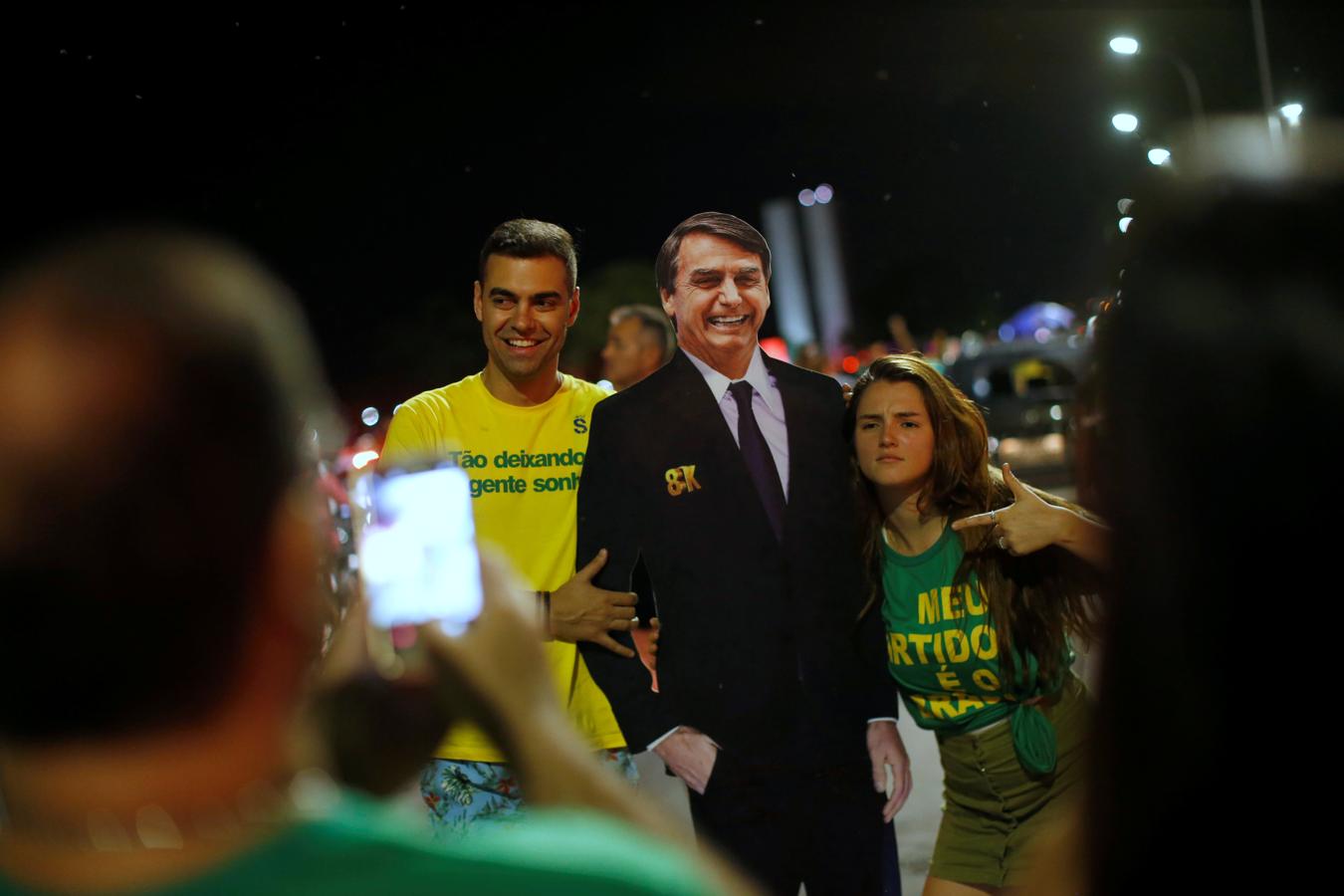 En imágenes: La celebración de la victoria electoral de Jail Bolsonaro en Brasil