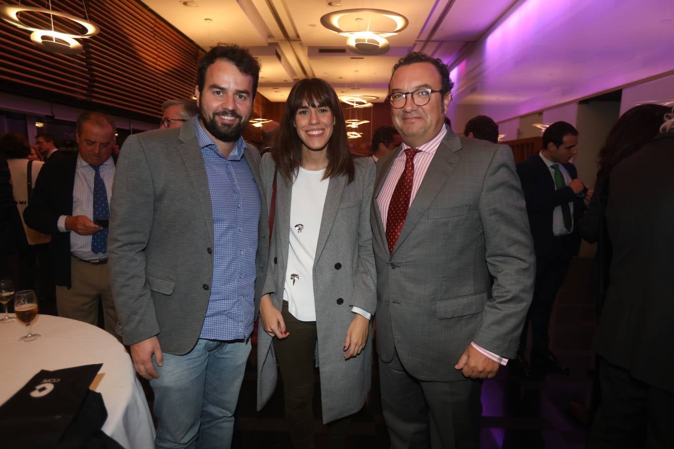 Rubén López, Nekane Fernández y Ángel Vázquez. 