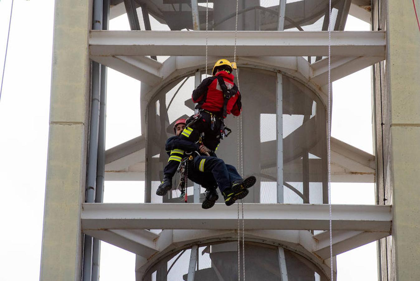 Jornadas de rescate en altura para bomberos