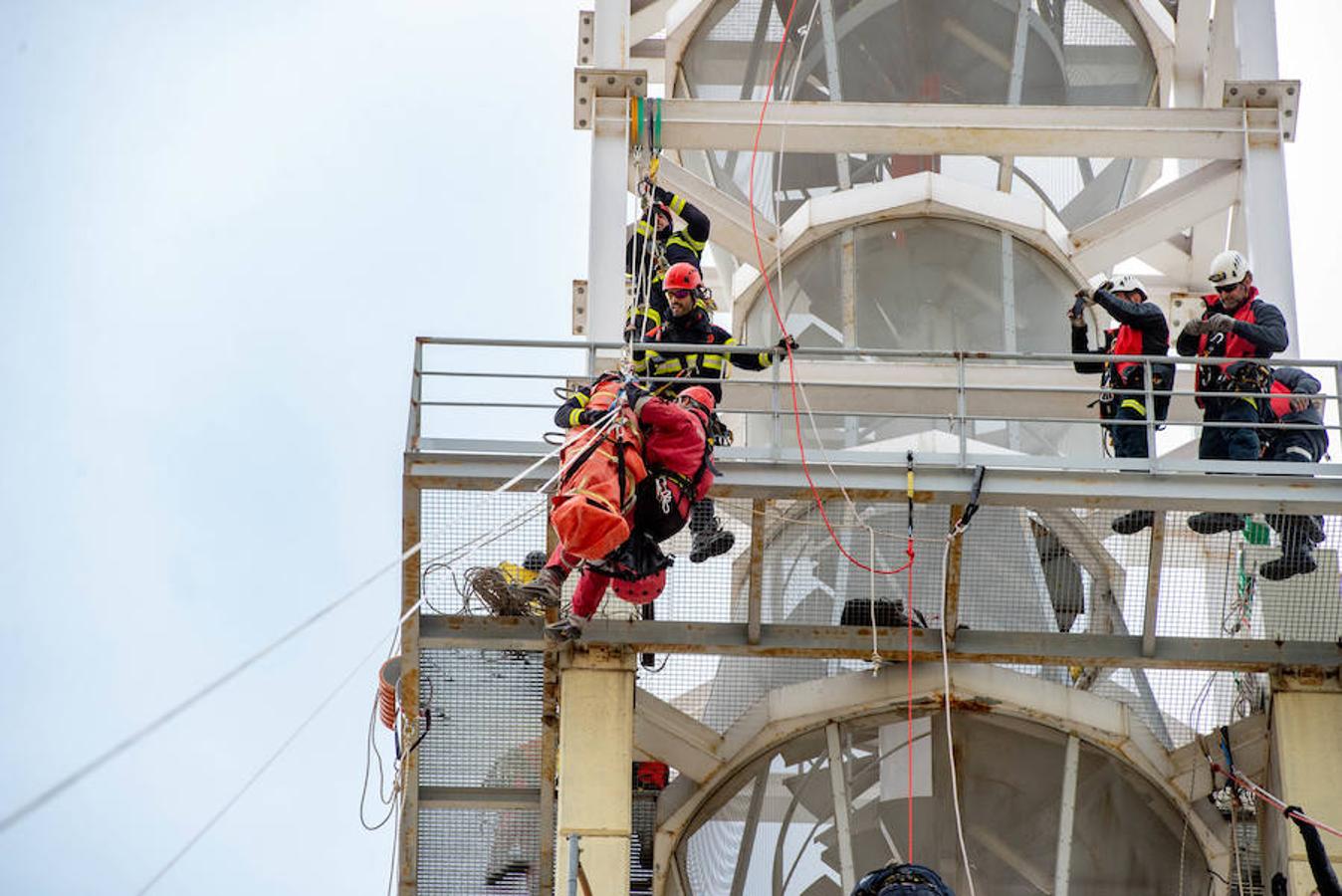 Jornadas de rescate en altura para bomberos