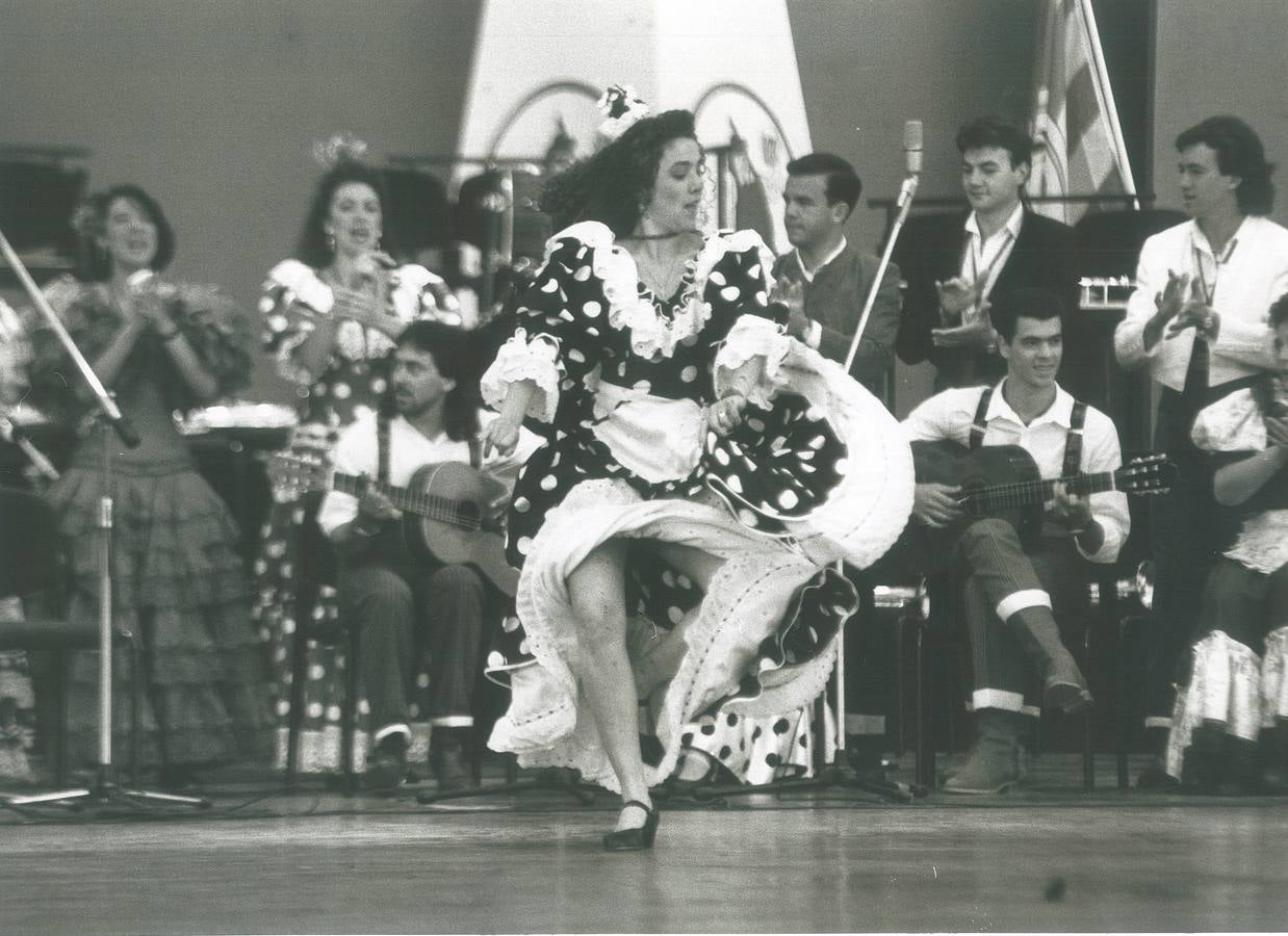 Baile flamenco. No podía faltar en la celebración festiva del día de Cruzcampo el baile flamenco