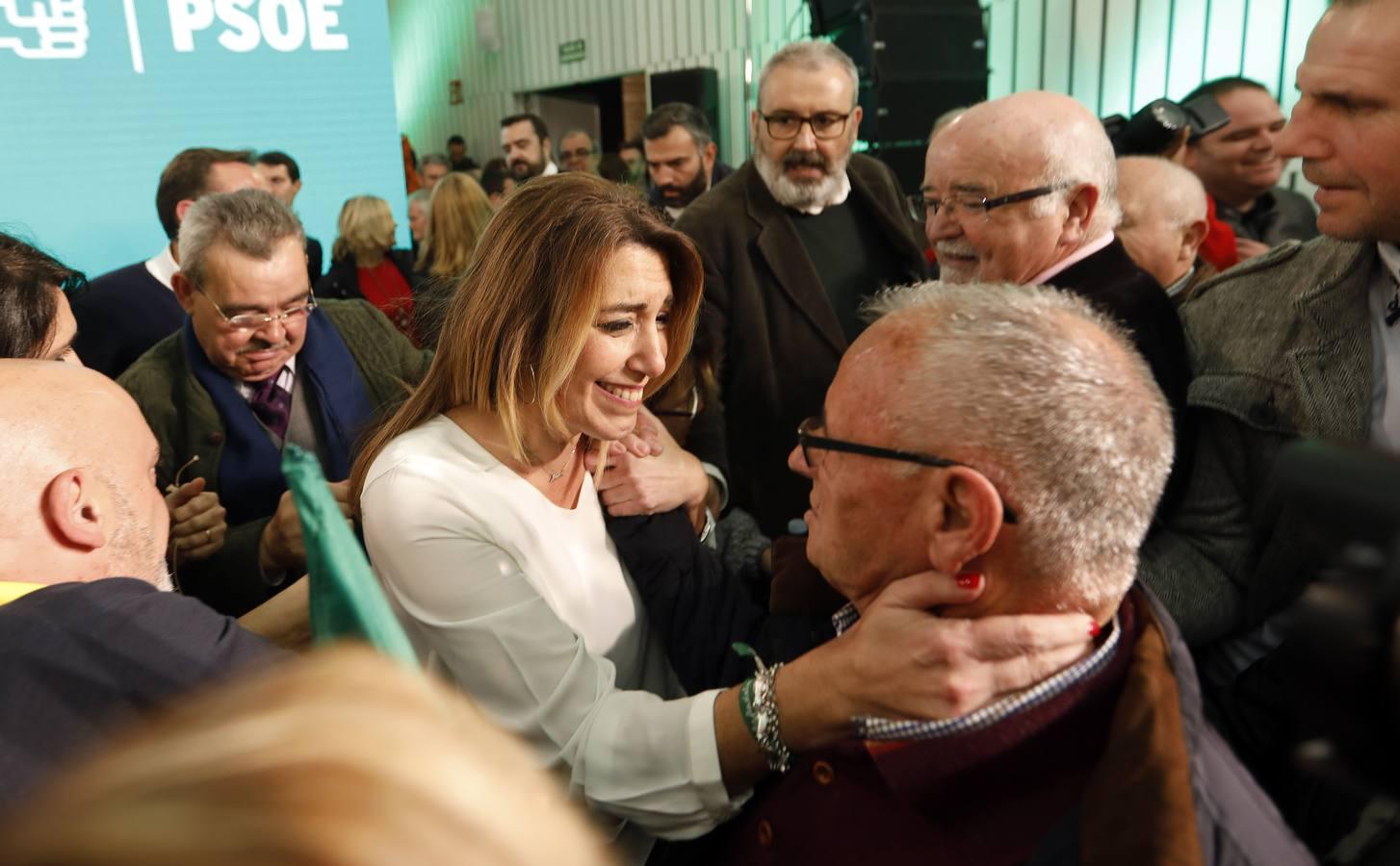 El acto de campaña de Susana Díaz en Córdoba, en imágenes