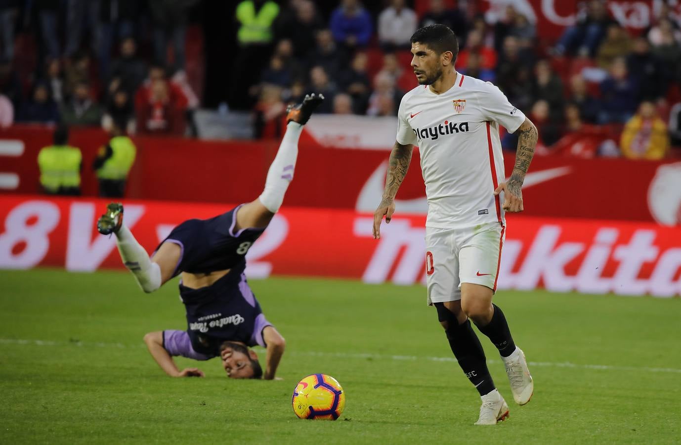 La victoria del Sevilla FC al Valladolid, en imágenes (1-0)