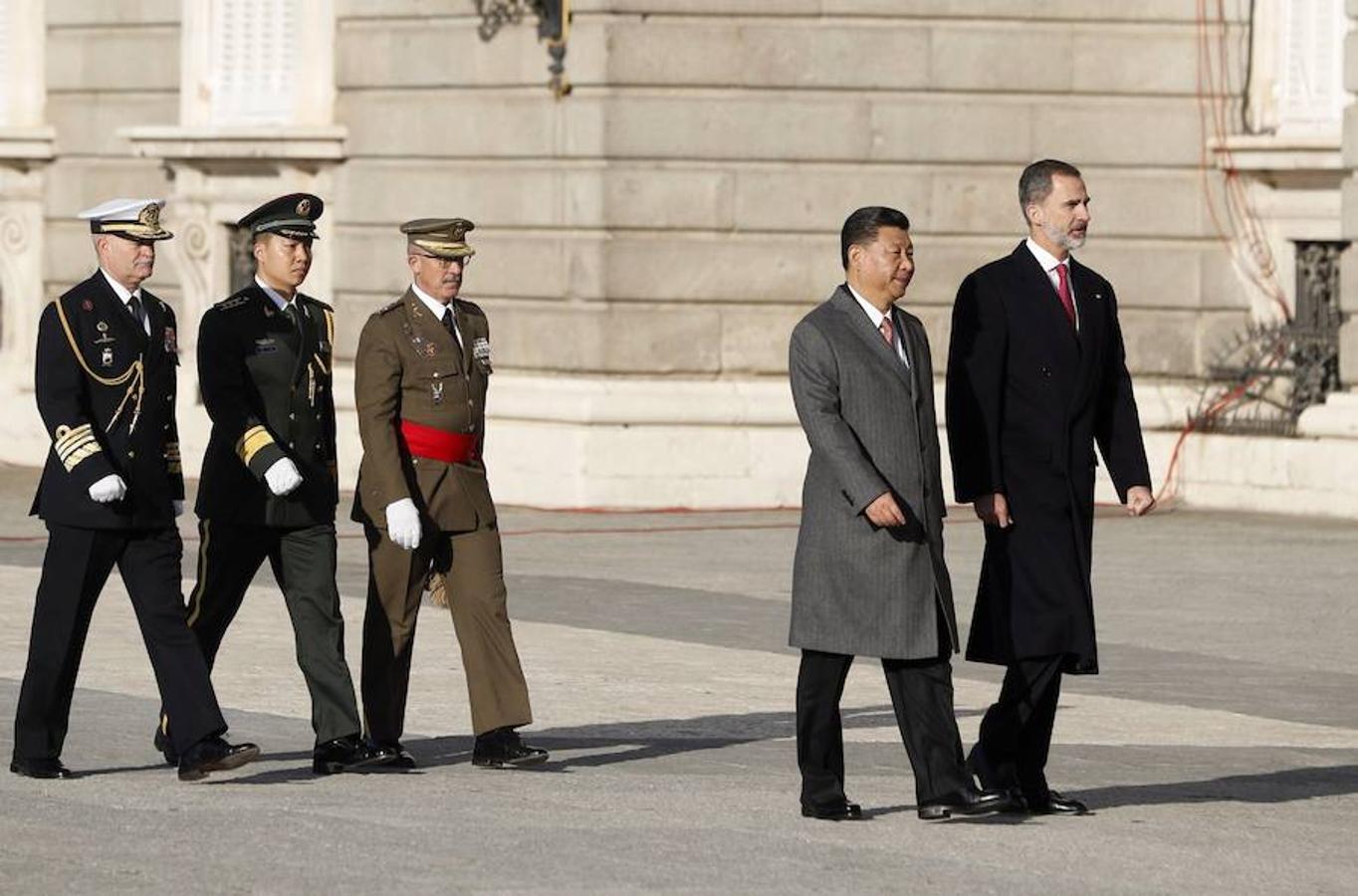 El Rey Don Felipe junto al presidente de China, Xi Jinping. 