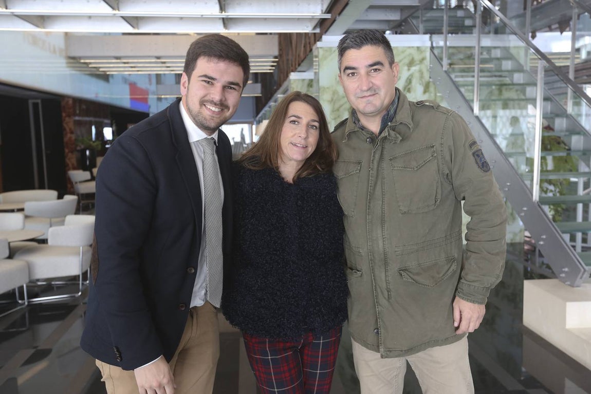 Fran Moreno, Inmaculada Olivero y Domingo González. 