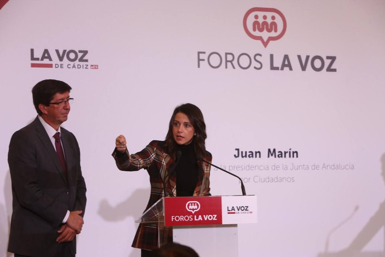 Foro LA VOZ DE CÁDIZ con Inés Arrimadas y Juan Marín