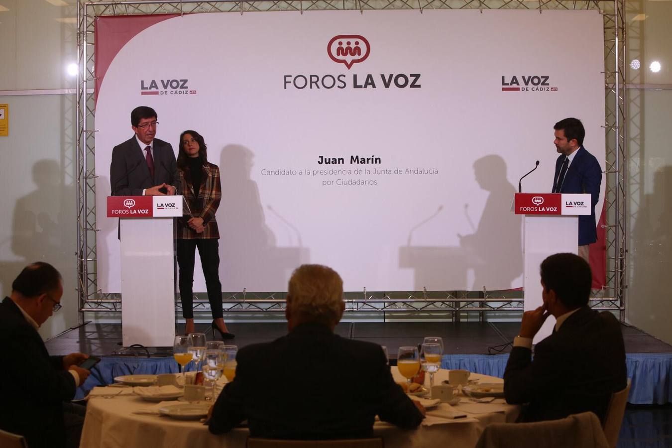 Foro LA VOZ DE CÁDIZ con Inés Arrimadas y Juan Marín