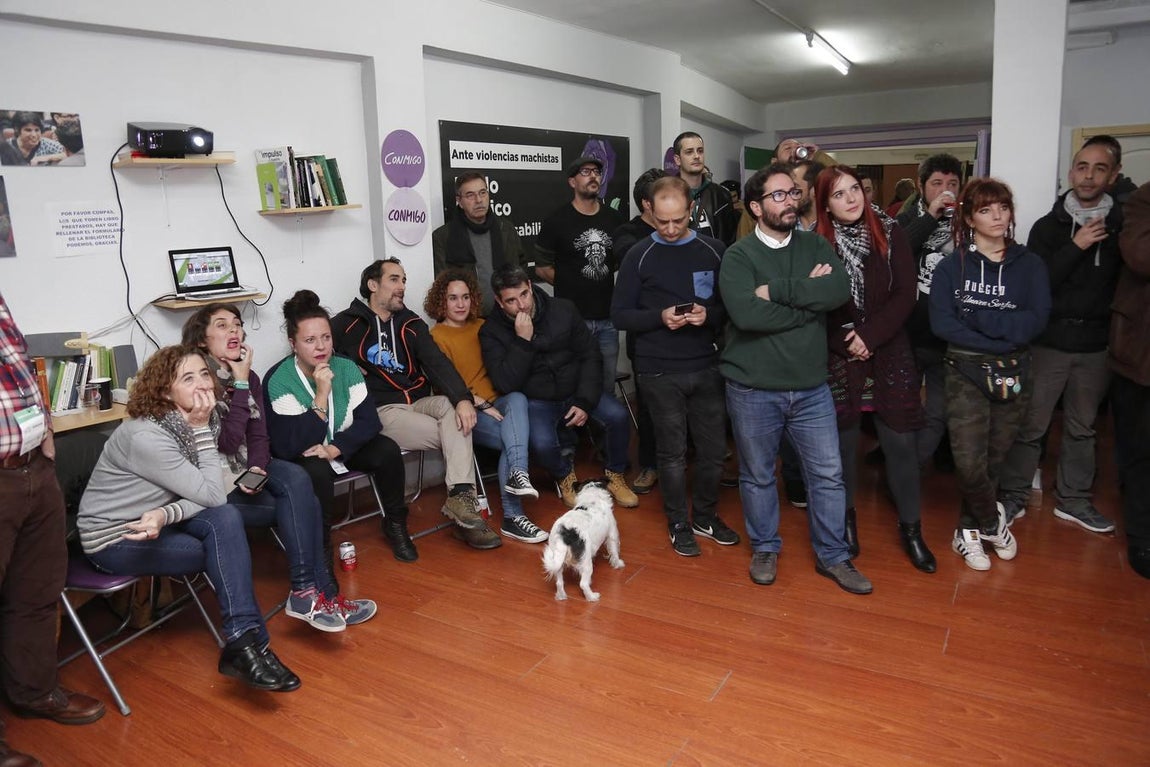 La jornada electoral de Adelante Andalucía, en imágenes