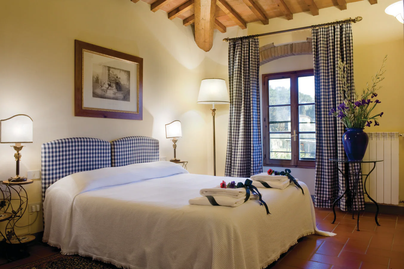Mejor atención. El hotel italiano Relais Villa Olmo es una villa del siglo XVI que se encuentra ubicada en las colinas de Florencia y ofrece vistas al valle de Chianti.