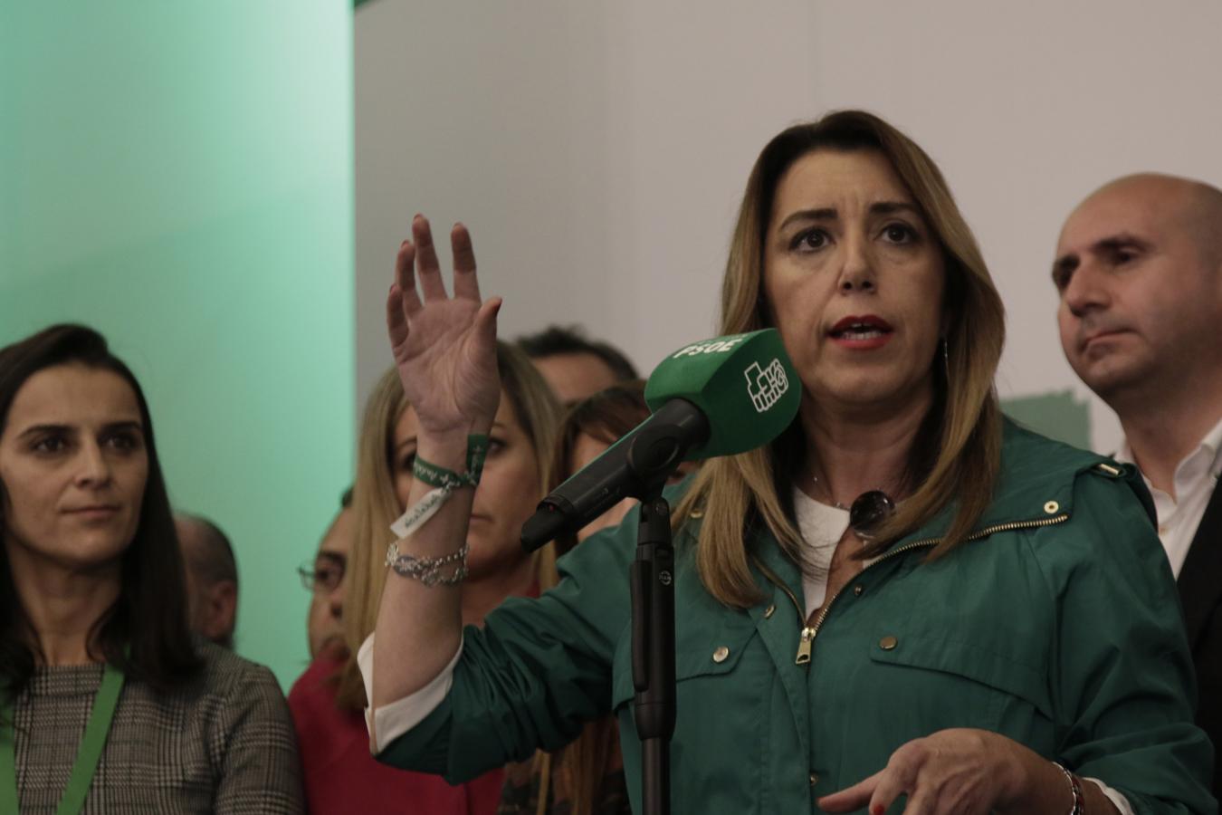 En imágenes, la tristeza del PSOE tras su peor resultado en unas elecciones en Andalucía