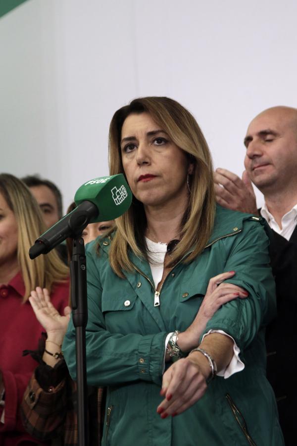 En imágenes, la tristeza del PSOE tras su peor resultado en unas elecciones en Andalucía