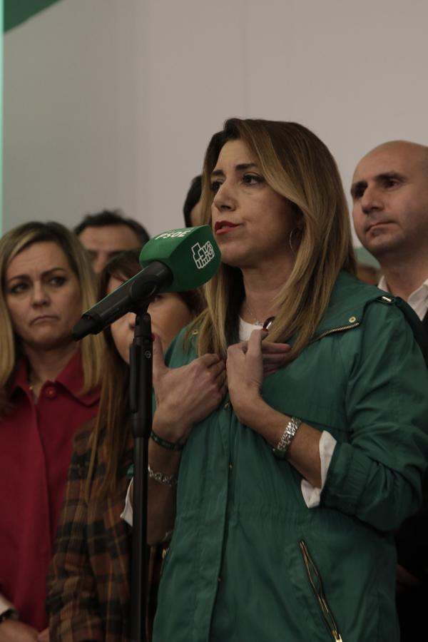 En imágenes, la tristeza del PSOE tras su peor resultado en unas elecciones en Andalucía