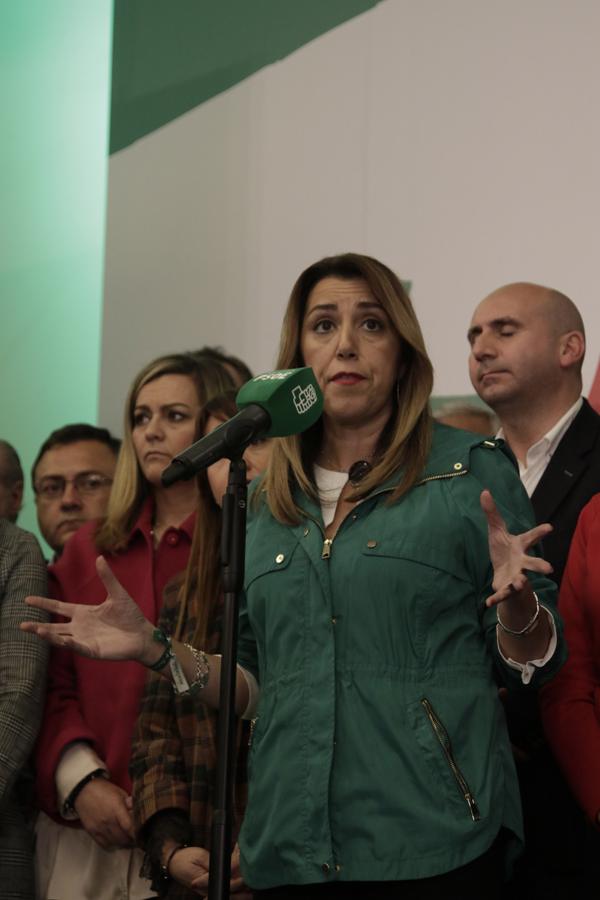 En imágenes, la tristeza del PSOE tras su peor resultado en unas elecciones en Andalucía