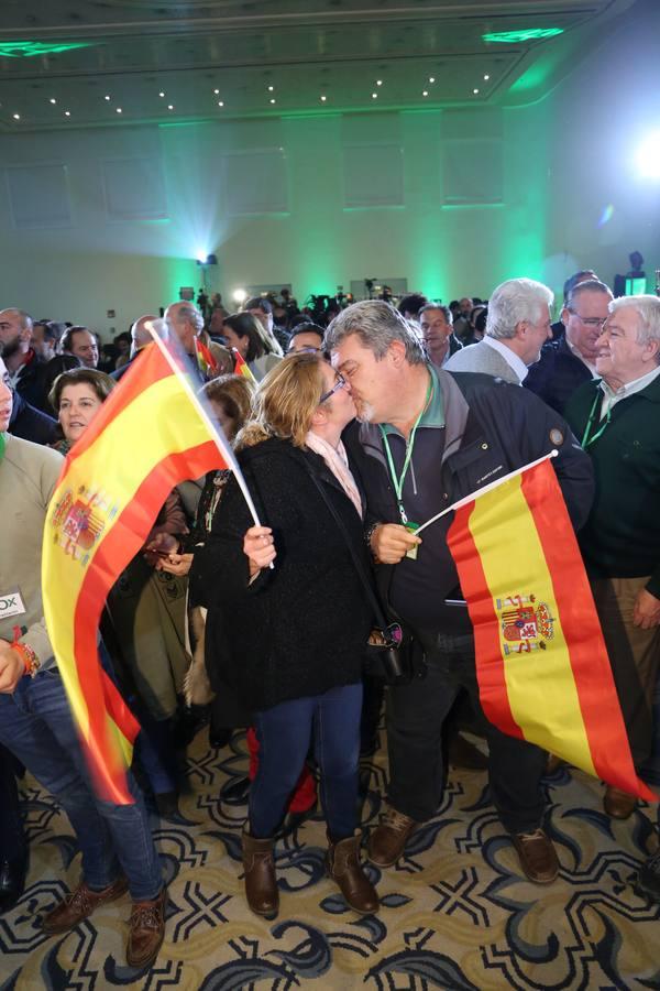 En fotos, VOX celebra su irrupción con fuerza en el Parlamento andaluz