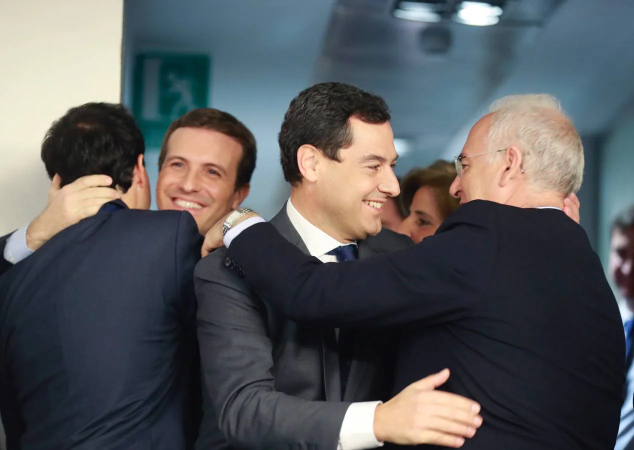 En fotos, los políticos evalúan la situación el día después de las elecciones andaluzas