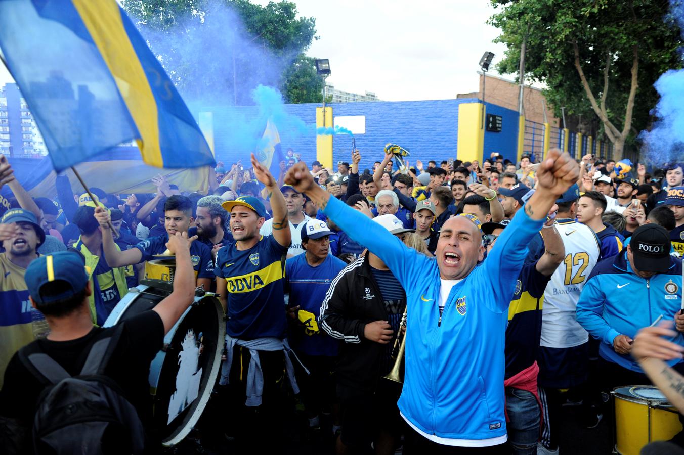 Boca, rumbo a Madrid: memorable despedida de su hinchada