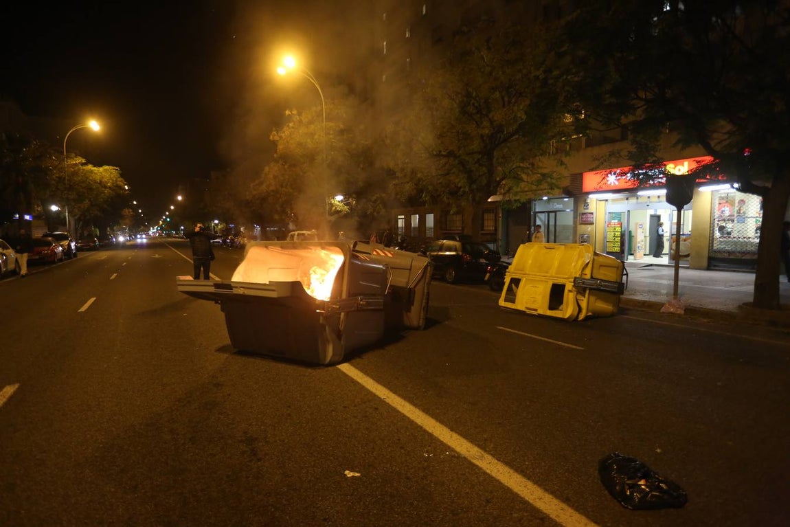 Fotos: Disturbios y cargas en la marcha contra Vox en Cádiz