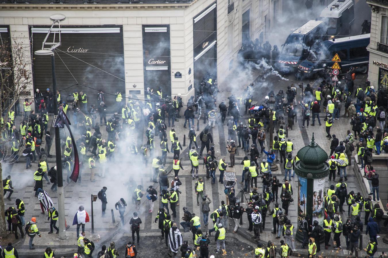 La manifestación de los chalecos amarillos, en imágenes