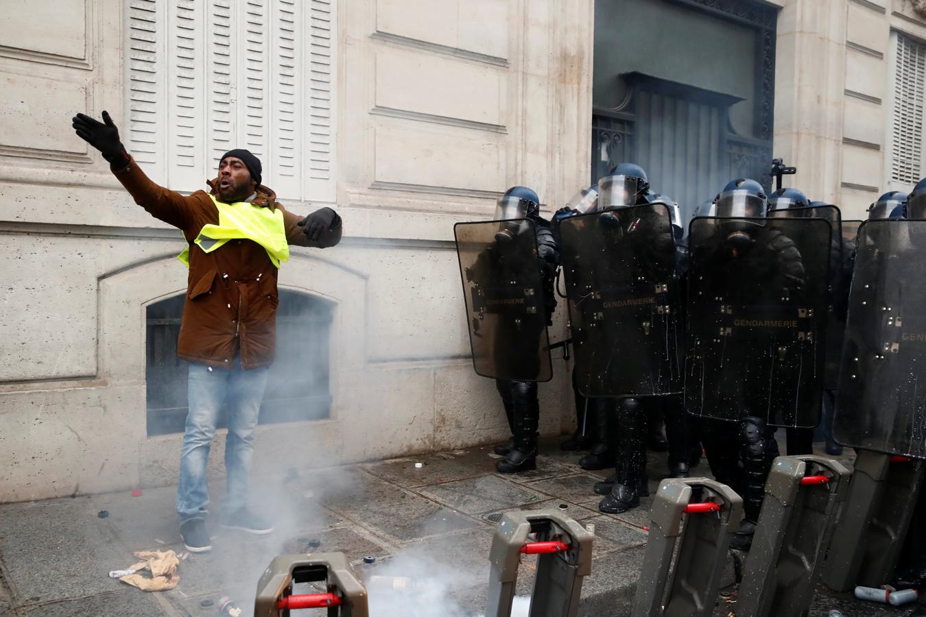 La manifestación de los chalecos amarillos, en imágenes