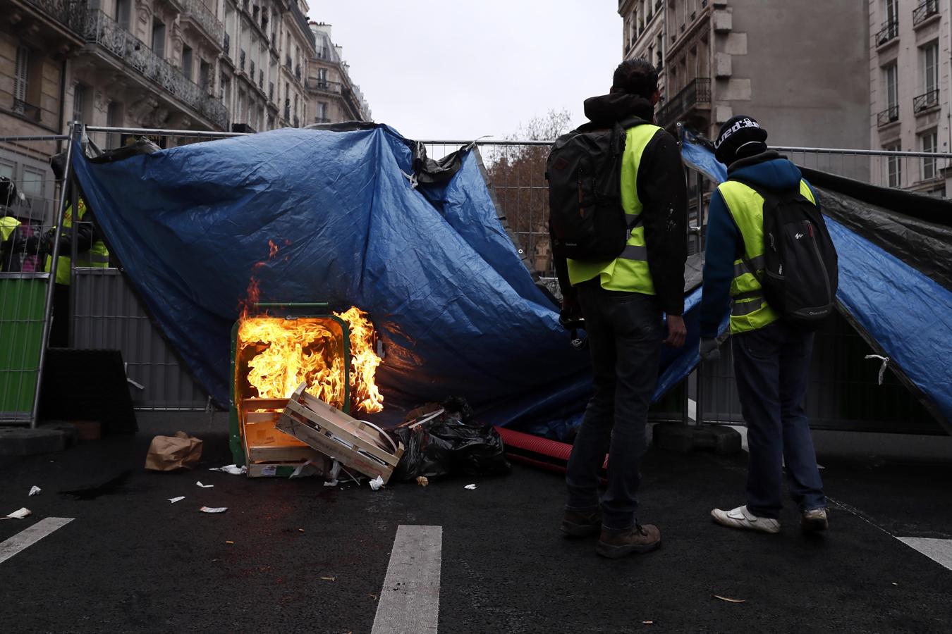 La manifestación de los chalecos amarillos, en imágenes