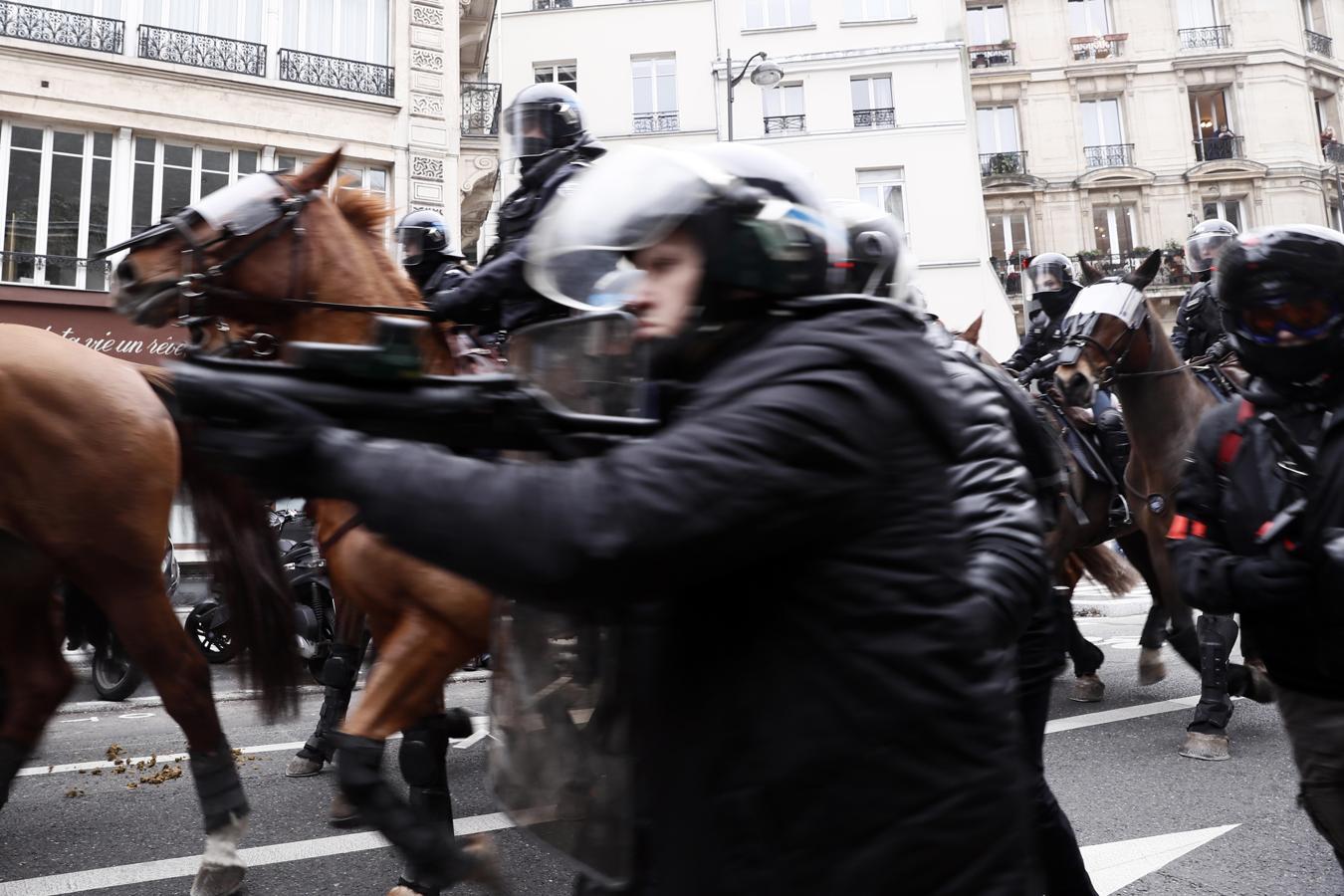 La manifestación de los chalecos amarillos, en imágenes