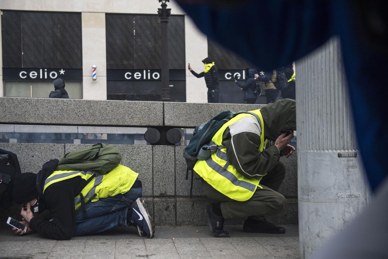 La manifestación de los chalecos amarillos, en imágenes