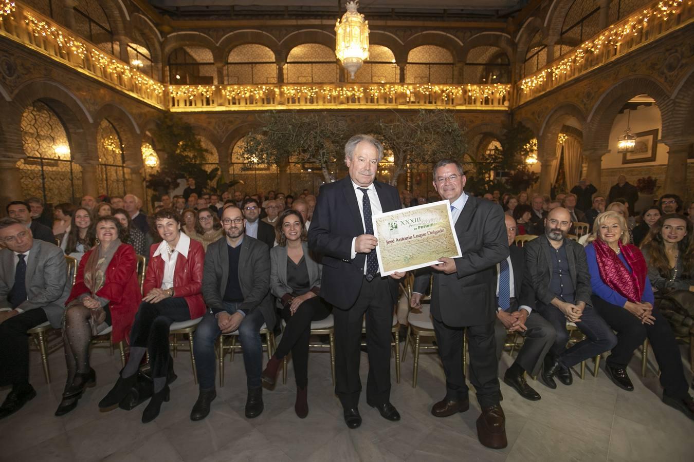 La entrega del premio Córdoba de Periodismo a José Antonio Luque, en imágenes