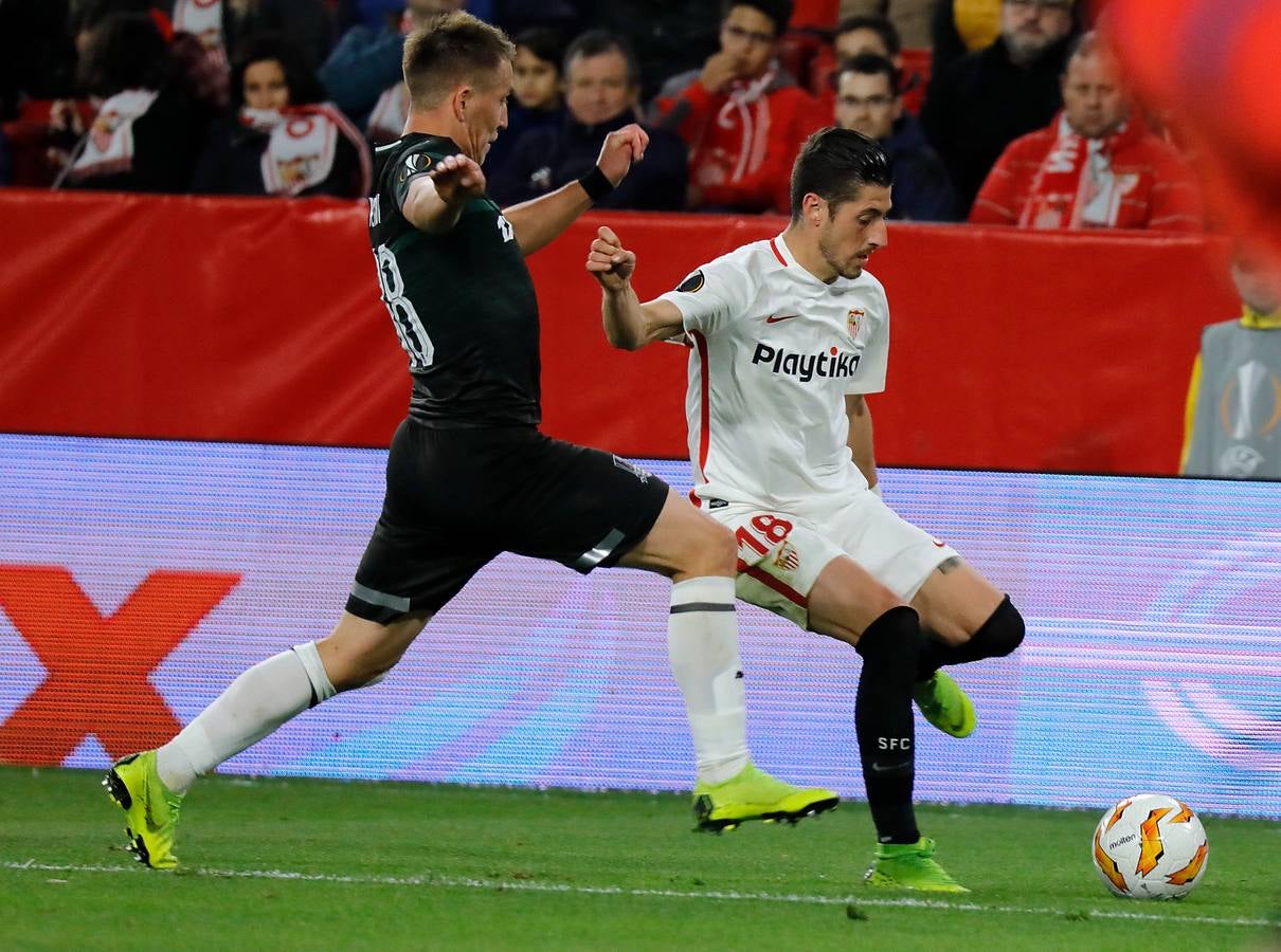 La victoria del Sevilla FC ante el Krasnodar, en imágenes