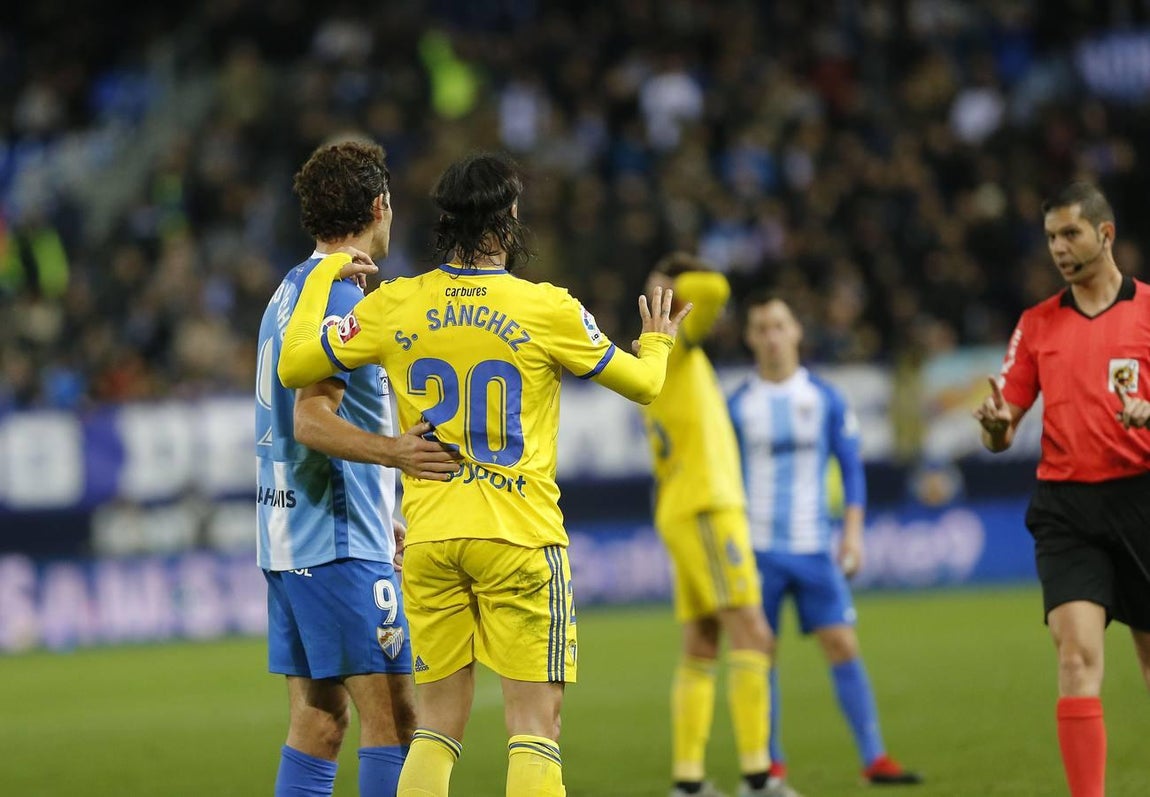Las imágenes del partido Málaga-Cádiz CF