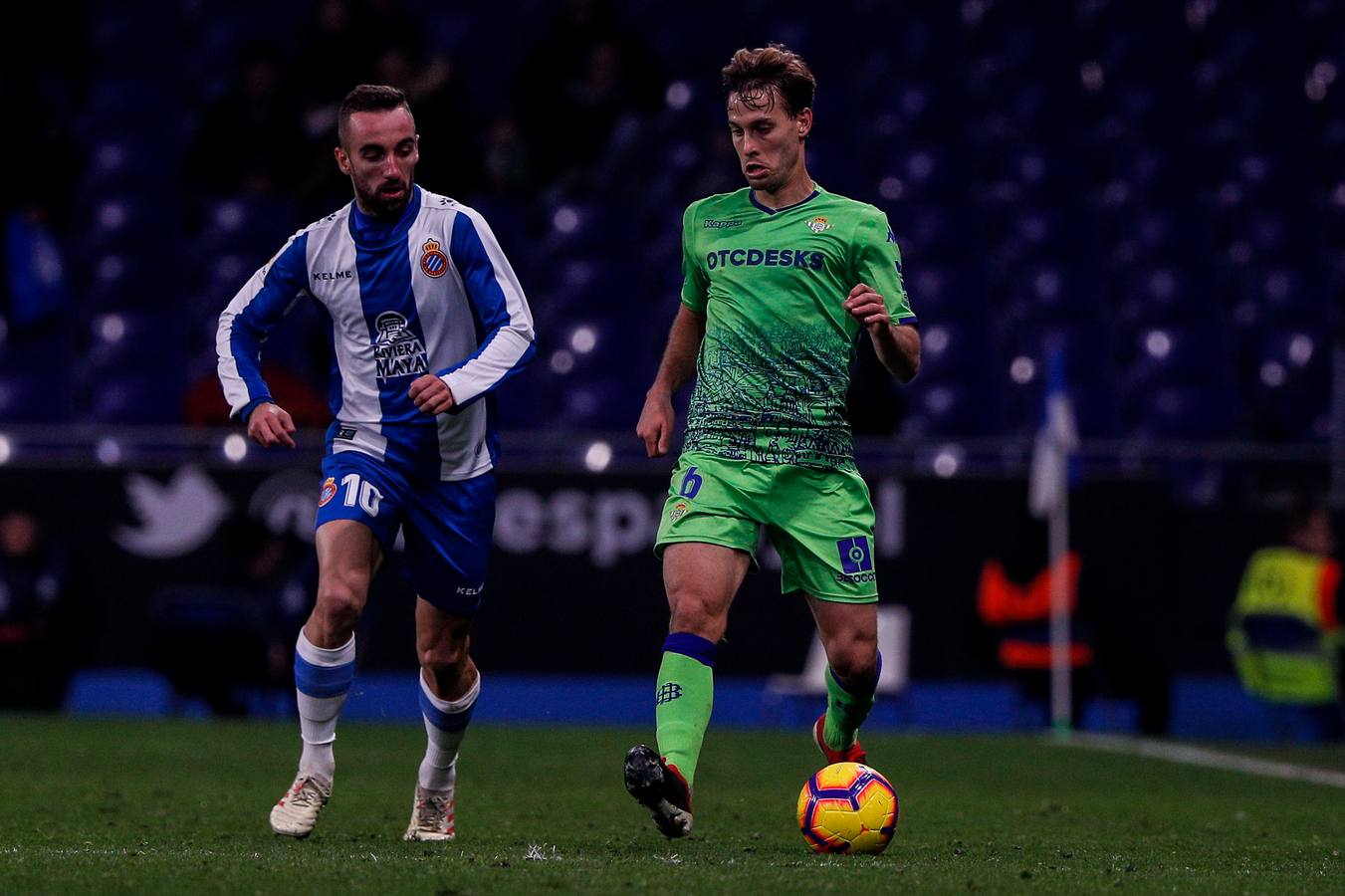 Sexto partido consecutivo sin perder del Real Betis y tercera victoria seguida de los verdiblancos en LaLiga, la que los pupilos de Quique Setién han conseguido en su visita al RCDE Stadium