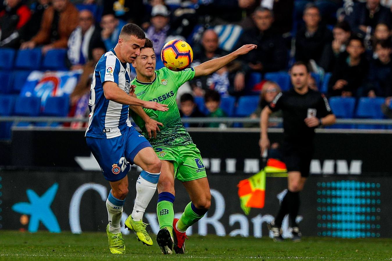 Sexto partido consecutivo sin perder del Real Betis y tercera victoria seguida de los verdiblancos en LaLiga, la que los pupilos de Quique Setién han conseguido en su visita al RCDE Stadium