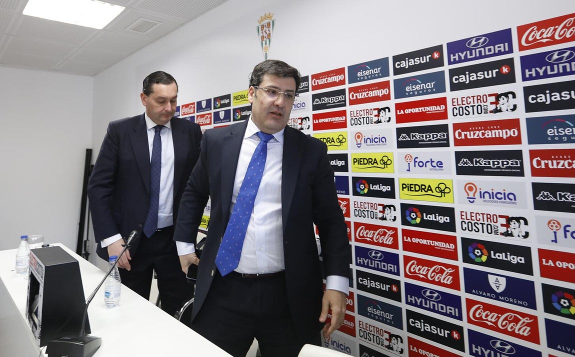 La comparecencia de Jesús León, presidente del Córdoba CF, en imágenes